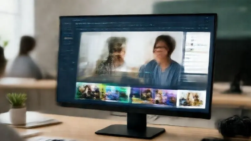 A photorealistic image of a sleek, modern online learning platform interface displayed on a high-resolution monitor, with a student happily engaging with interactive course content. The interface shows clear navigation, progress bars, and community features. Cinematic lighting, sharp focus on the screen, depth of field blurring a comfortable study environment. 8K hyper-detailed, professional photography, shot on a high-end DSLR.
