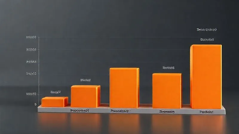 A photorealistic 3D bar chart showing 'Perceived Value' significantly higher than 'Product Cost' and 'Operating Expenses' for a niche product, with a clear 'Profit Margin' bar reaching high. The chart is clean, modern, with cinematic lighting and sharp focus, 8K hyper-detailed.