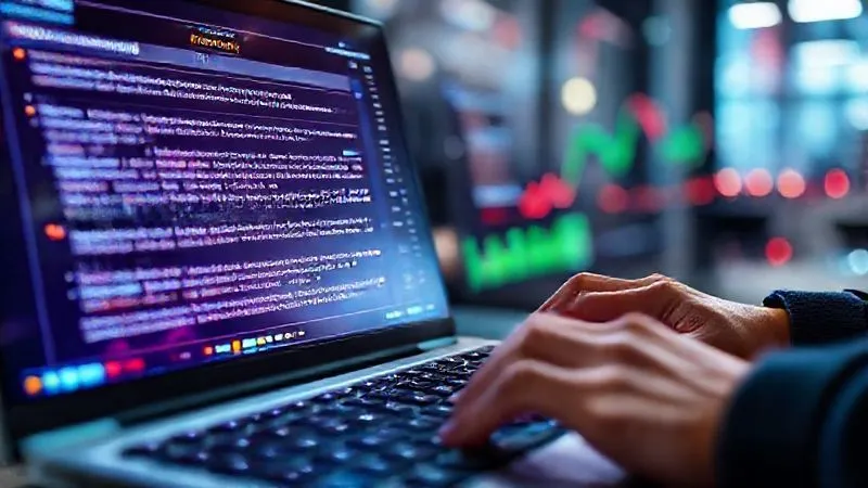 A photorealistic image of a futuristic writing interface with AI algorithms suggesting headlines, optimizing text for SEO, and analyzing sentiment in real-time. The screen shows vibrant data visualizations of content performance. Cinematic lighting, sharp focus on the screen, depth of field blurring a keyboard and hands. 8K hyper-detailed, professional photography, shot on a high-end DSLR.