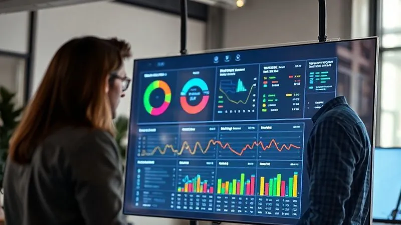photorealistic, professional photography, 8K, cinematic lighting, sharp focus, depth of field, shot on a high-end DSLR, a team of digital agency professionals looking at a large transparent screen displaying a detailed time tracking dashboard with colorful graphs and charts, showing project progress and allocated hours, conveying efficiency and data-driven decision making.