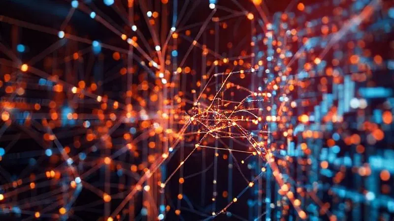 A photorealistic, professional photography image of a complex network of glowing data streams converging into a central, elegant digital dashboard, representing the seamless flow and integration of information. Cinematic lighting, sharp focus on the dashboard, depth of field blurring the background network, 8K hyper-detailed, shot on a high-end DSLR, conveying efficiency and interconnectedness.