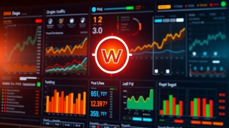A photorealistic, professional photography of a complex digital dashboard displaying various traffic sources (organic, paid, social) with intricate graphs and data points, all converging towards a central, glowing 'website' icon. Cinematic lighting, sharp focus on the dashboard, depth of field blurring the background, 8K hyper-detailed.