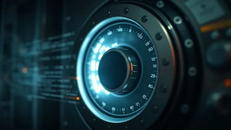 A photorealistic, professional photography, 8K, cinematic lighting, sharp focus, depth of field, shot on a high-end DSLR of a digital safe or vault, glowing faintly, with lines of code flowing around it, symbolizing secure data backups. The atmosphere is reliable and protective.
