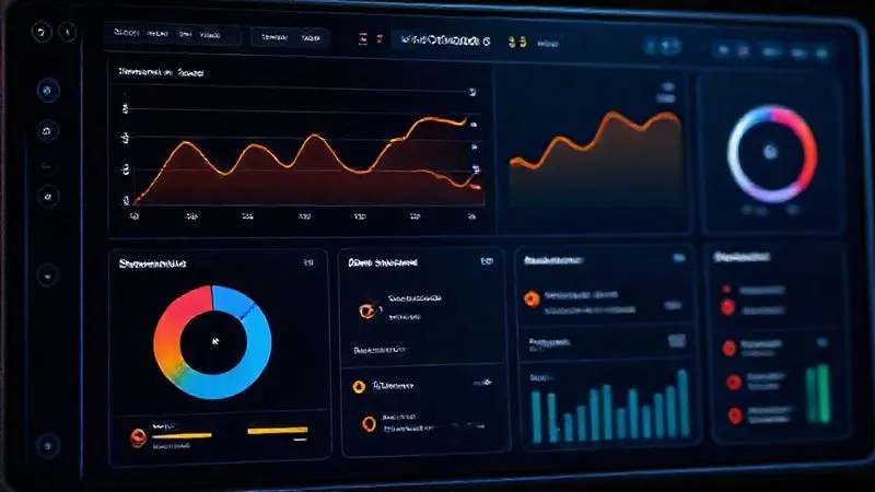 A photorealistic image of a sleek digital dashboard displaying various audio analytics: a line graph showing a clear upward trend in listener retention, pie charts indicating demographic engagement, and a 'feedback' section with positive comments. The data is vibrant and easy to read. professional photography, 8K, cinematic lighting, sharp focus, depth of field, shot on a high-end DSLR.