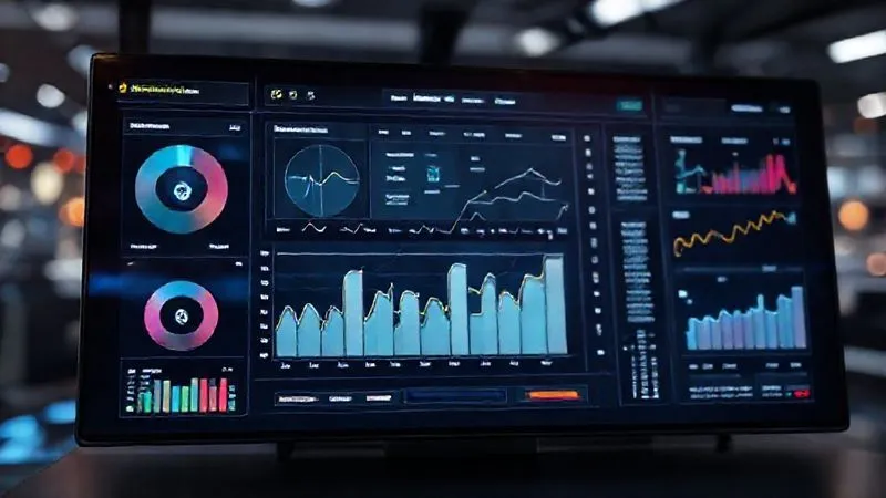 A photorealistic image of a sleek, modern dashboard displaying real-time e-commerce analytics, with intricate graphs and data streams connecting different modules, symbolizing seamless integration between a dropshipping store and its suppliers. Cinematic lighting, sharp focus on the central dashboard, depth of field blurring background tech elements, 8K hyper-detailed, professional photography, shot on a high-end DSLR.