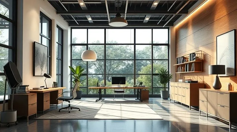 Um gráfico de barras 3D photorealistic mostrando um crescimento exponencial de vendas em um e-commerce, com uma seta ascendente brilhante, em um ambiente de escritório moderno. Cinematic lighting, sharp focus, depth of field, 8K hyper-detailed.