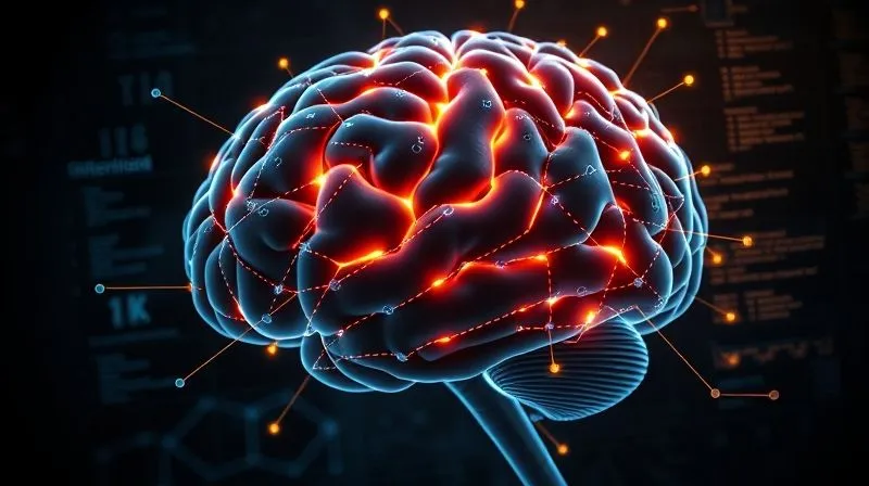 A photorealistic illustration of a human brain with glowing neural pathways connecting different complex technical concepts, like code snippets and network diagrams, to simplified, clear visual representations, symbolizing effective learning and reduced cognitive load, cinematic lighting, 8K hyper-detailed, professional photography, shot on a high-end DSLR.