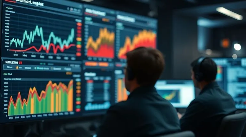 A photorealistic, professional photography, 8K, cinematic lighting, sharp focus, depth of field, shot on a high-end DSLR of a digital dashboard displaying real-time metrics of a website under extreme load, with graphs showing spiking traffic and server responses. A team of engineers is visible in the blurred background, intently monitoring screens, symbolizing proactive load testing and preparation.
