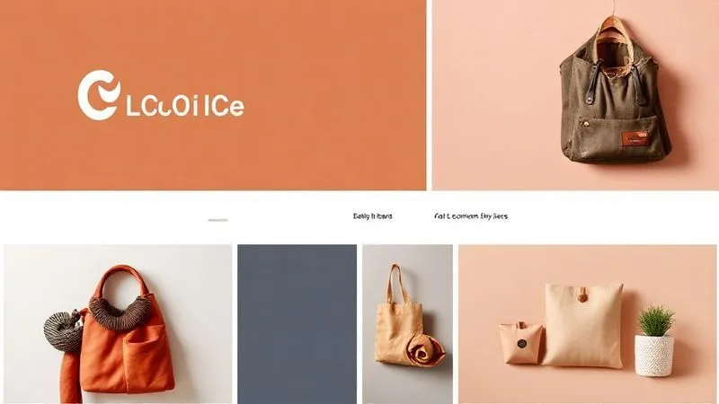 A photorealistic image of a mood board for a modern e-commerce brand. It features a unique, minimalist logo, a carefully selected color palette with earthy tones and a pop of vibrant accent, and two complementary font styles (one serif for headings, one sans-serif for body text). The board also includes examples of product photography with consistent lighting and styling. Shot on a high-end DSLR, sharp focus on the details, depth of field blurring the background, cinematic lighting, 8K hyper-detailed.