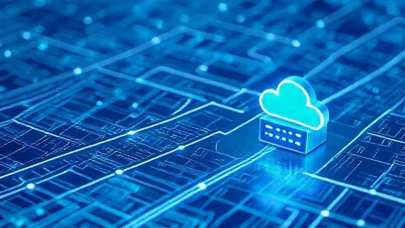 A photorealistic image of a digital roadmap or blueprint, with various secure pathways and data packets moving seamlessly from an old, smaller server icon to a larger, more robust cloud server icon. The scene is clean, futuristic, and emphasizes precision and planning. Professional photography, 8K, cinematic lighting, sharp focus, depth of field, shot on a high-end DSLR.