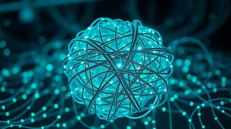 A photorealistic, professional photography, 8K, cinematic lighting, sharp focus, depth of field, shot on a high-end DSLR, depicting a large, tangled ball of digital code lines, representing a 'bundle', being meticulously untangled and separated into smaller, organized, glowing segments. The scene conveys a sense of complex problem-solving and systematic division, with a subtle blue and green color palette.