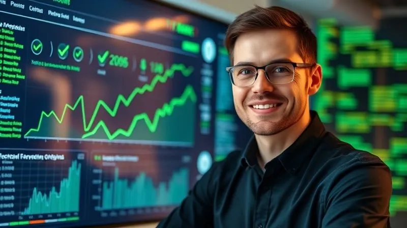 A photorealistic, professional photography, 8K, cinematic lighting, sharp focus, depth of field, shot on a high-end DSLR, showing a digital dashboard with green checkmarks and positive trend lines, representing successful website performance optimization, with a focused, satisfied developer in the background, surrounded by glowing code snippets and network diagrams.