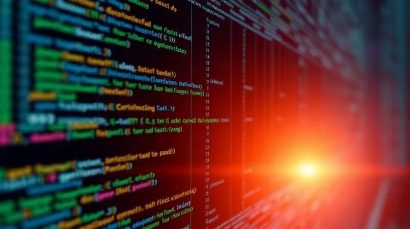 A photorealistic, abstract representation of header bidding, showing multiple lines of code or data streams simultaneously competing for an ad slot, with a clear winner emerging. Dynamic lighting, sharp focus. 8K hyper-detailed.