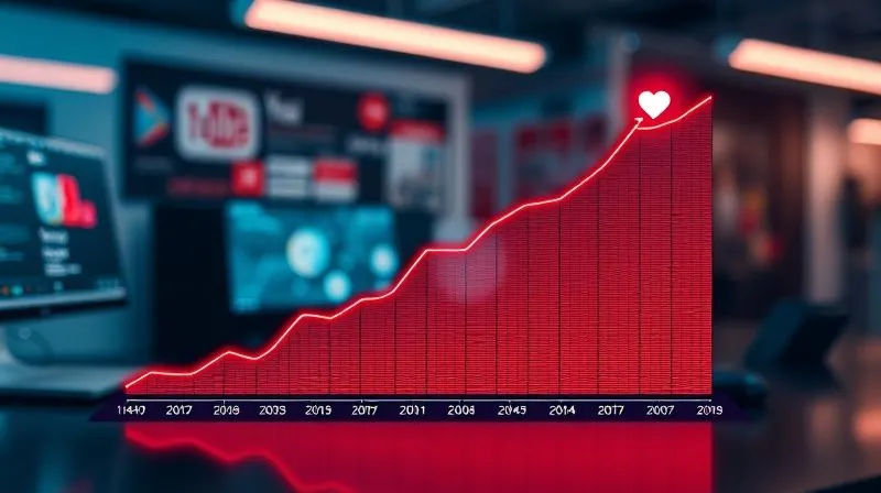 Photorealistic, professional photography, 8K, cinematic lighting, sharp focus on a vibrant, ascending line graph showing YouTube subscriber growth, with a subtle, glowing AI icon integrated into the graph, symbolizing intelligent acceleration. The background is a blurred, modern tech workspace, shot on a high-end DSLR, conveying rapid, data-driven success and innovation.