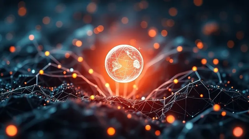 Photorealistic, professional photography, 8K, cinematic lighting, sharp focus, depth of field, shot on a high-end DSLR. A digital ecosystem of various content types (eBooks, webinars, blog posts) flowing like streams towards a central, glowing data sphere, representing a nurtured lead, with subtle light effects.