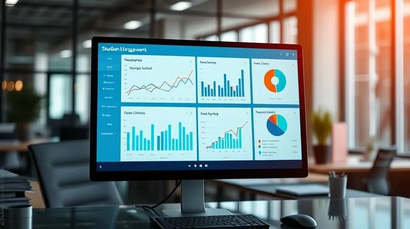 A photorealistic image of a dashboard on a computer screen, displaying various data visualizations like line graphs, bar charts, and pie charts, all related to student engagement and retention metrics in an online course. Cinematic lighting, sharp focus on the data, depth of field blurring the background of a modern office. 8K hyper-detailed, professional photography, shot on a high-end DSLR.