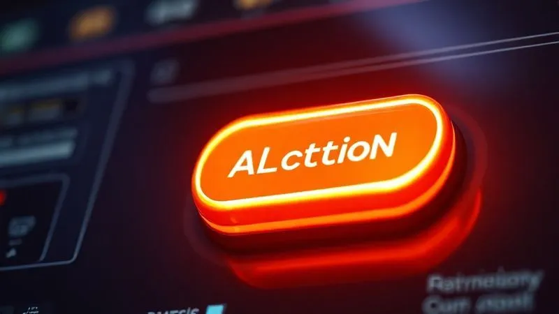 Photorealistic, professional photography, 8K, cinematic lighting, sharp focus, depth of field, shot on a high-end DSLR. A vibrant, glowing call-to-action button, prominently displayed on a sleek digital interface, with a subtle ripple effect emanating from it, suggesting action and engagement. The button text is sharp and inviting, and the surrounding interface elements are subtly blurred to draw focus to the CTA. The lighting emphasizes the button's importance and allure.