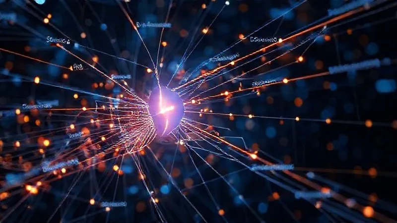 A photorealistic intricate network of interconnected digital lines and glowing nodes, representing various traffic sources converging towards a central, brightly lit 'conversion funnel'. The lines are labeled 'SEO', 'Paid Ads', 'Social Media', 'Email Marketing', and 'Partnerships'. Cinematic lighting, sharp focus on the central funnel, depth of field blurring a background of abstract data streams. 8K hyper-detailed, professional photography.