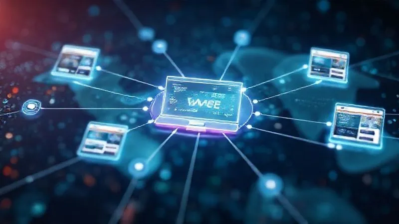 Photorealistic image depicting a seamless digital ecosystem: a central, robust website hub connected by clear, flowing lines to multiple focused landing pages, each representing a distinct campaign or offer. Data flows between them, indicating integration. Cinematic lighting, sharp focus on the interconnected elements, depth of field, 8K hyper-detailed, professional photography, shot on a high-end DSLR, conveying synergy and efficiency.
