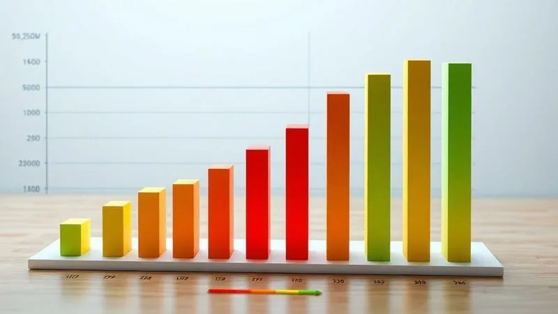 A photorealistic 3D bar chart showing a comparison of Core Web Vitals metrics (LCP, FID, CLS) for a 'slow' website versus an 'optimized' website, with clear green bars for optimized and red/yellow for slow. The chart should have cinematic lighting and a sharp focus on the data, 8K hyper-detailed, professional photography, shot on a high-end DSLR.