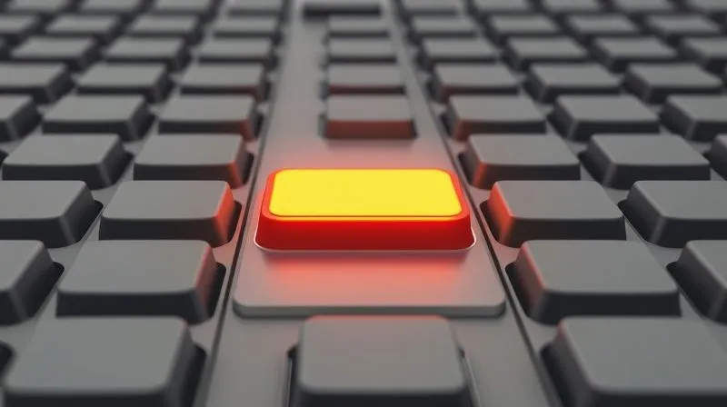 A photorealistic image of a vibrant, glowing call-to-action button amidst a sea of dull, grey buttons, representing an optimized offer. The button has a subtle animation effect. Cinematic lighting, sharp focus, 8K.