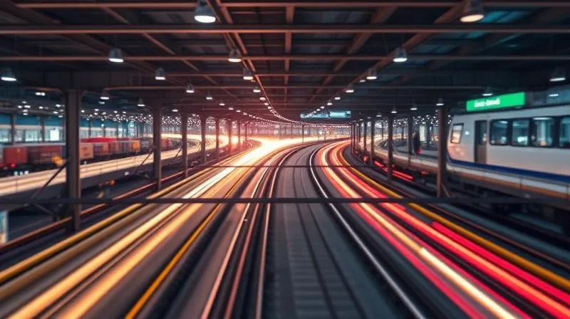 A photorealistic image of a complex logistics network with multiple pathways and alternative routes, symbolizing redundancy and resilience. The main route is shown with a small blockage, but other routes are brightly lit and active, indicating a robust contingency plan. Cinematic lighting, sharp focus, depth of field, 8K hyper-detailed, shot on a high-end DSLR.