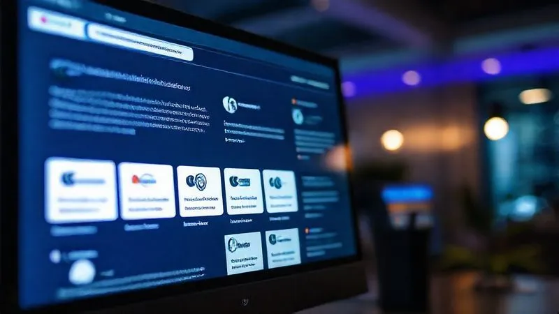A photorealistic shot of a professional looking at a webpage displaying various client logos and positive testimonials, with a subtle glow of trustworthiness emanating from the screen. Cinematic lighting, sharp focus on the screen, depth of field blurring the background, 8K hyper-detailed, shot on a high-end DSLR.